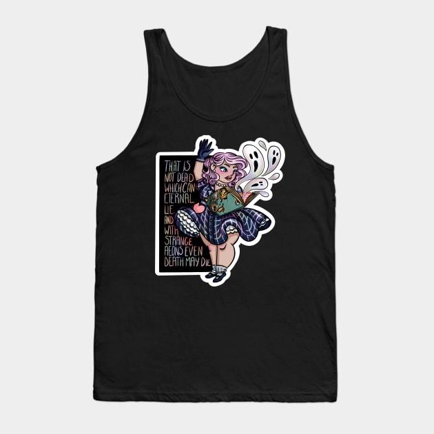 A Fashionable Reading of the Necronomicon Tank Top by Labrattish